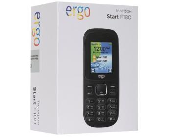 Мобильный телефон ERGO F180 Start Dual Sim Black