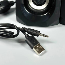 Колонка комп'ютерна Jedel S-573 з RGB підсвічуванням (USB+3.5mm)