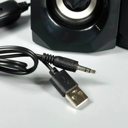 Колонка комп'ютерна Jedel S-573 з RGB підсвічуванням (USB+3.5mm)