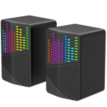 Колонка комп'ютерна Jedel S576 з RGB підсвічуванням (USB+3.5mm)