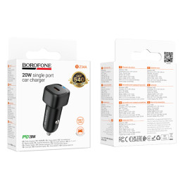 Автомобільний зарядний пристрій Borofone BZ34A Cloud PD20W