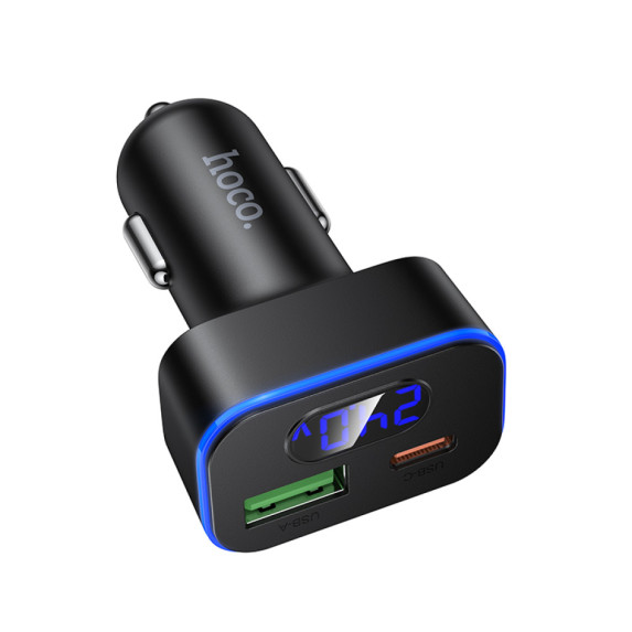 Автомобільний зарядний пристрій Hoco Z63B Barry PD30W+QC3.0