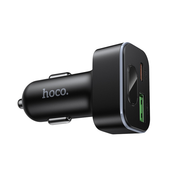 Автомобільний зарядний пристрій Hoco Z63B Barry PD30W+QC3.0