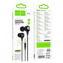 Навушники HOCO Benevolent universal earphones with microphone M116 |1.2M, 3.5mm| black