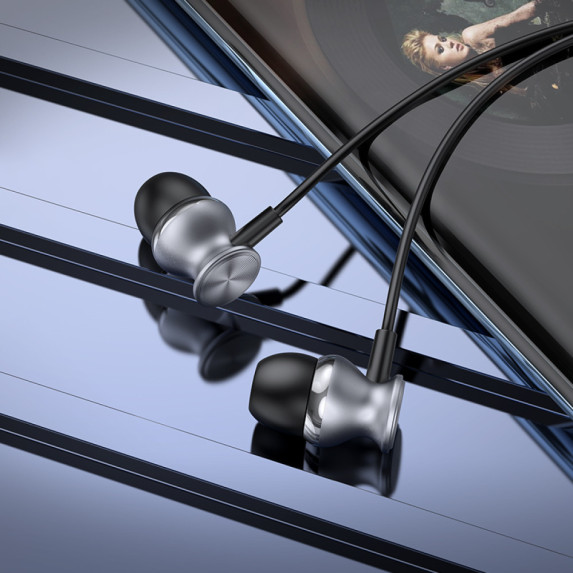 Навушники Hoco M106 Fountain metal universal earphones 3.5mm