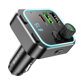 FM Модулятор + АЗП
Borofone BC53 Highway PD20W+QC3.0