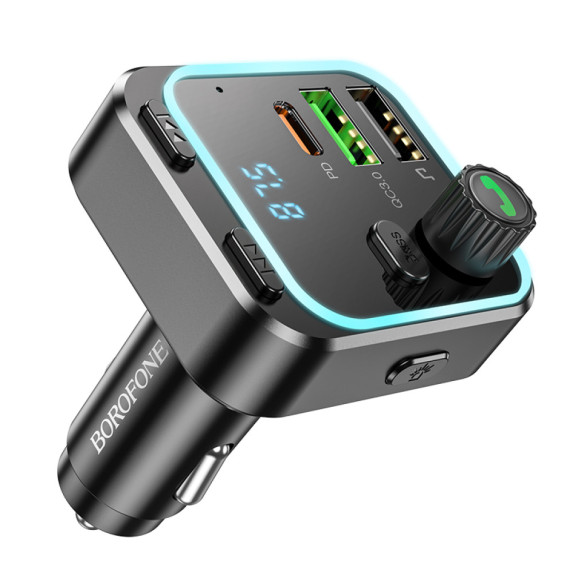 FM Модулятор + АЗП
Borofone BC53 Highway PD20W+QC3.0