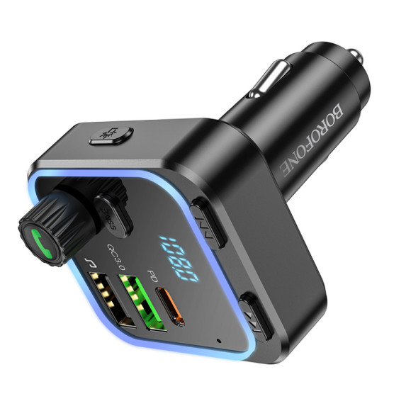 FM Модулятор + АЗП
Borofone BC53 Highway PD20W+QC3.0