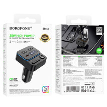 FM модулятор 
Borofone BC60 Hero PD20W+15W