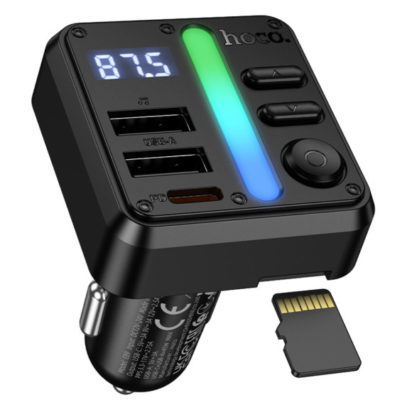 FM-модулятор+АЗП Hoco E89 Libre 45W 
