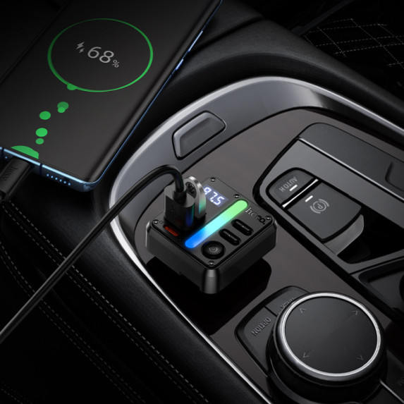 FM-модулятор+АЗП Hoco E89 Libre 45W 
