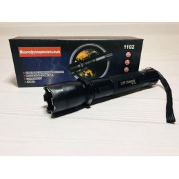 Багатофункціональний ліхтарик + Електрошокер Police BL 1 102 + акумулятор 18650