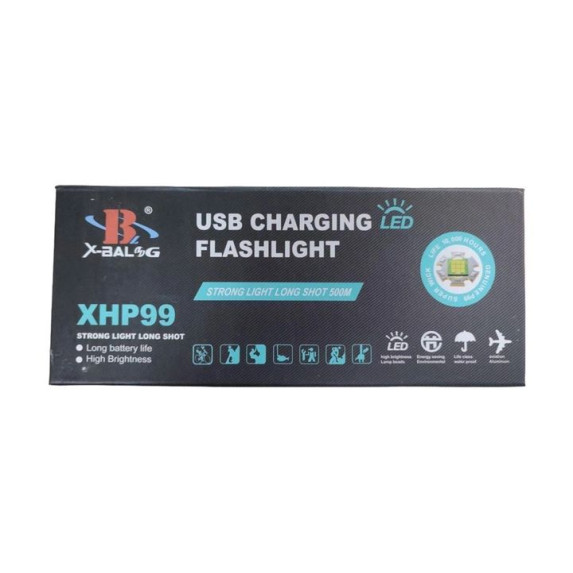 Ліхтар ручний з акумулятором X-Balog XHP99 BL-B99-P99