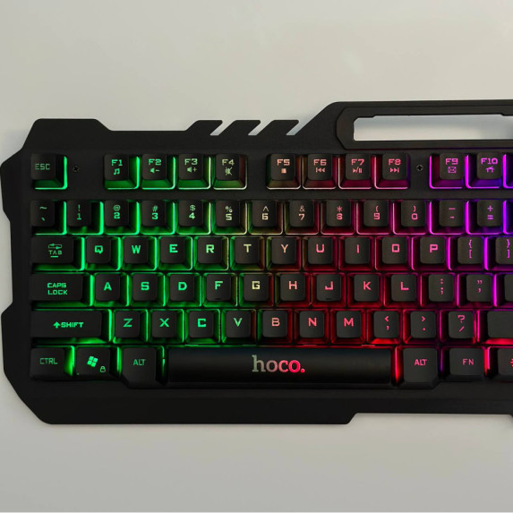 Клавіатура дротова Hoco DI16 Gaming Illuminated + мишка дротова (English розкладка)
