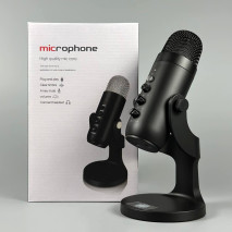 Мікрофон студійний MU900 для блогерів та стримерів, технологія Plug and Play (від USB)