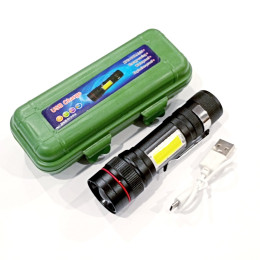 Ліхтар ручний X-Balog Police BL-520, Li-ion, T6+Cob