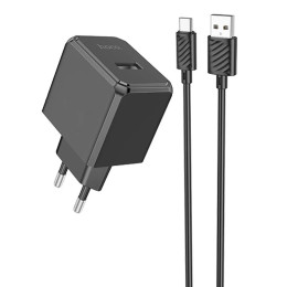 Мережевий зарядний пристрій Hoco CS11A 1USB 2.1A+USB to Type-C