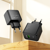Мережевий зарядний пристрій Hoco CS17A17A Wish multi-protocol 22.5W