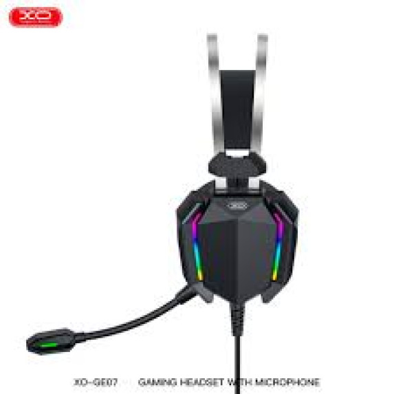 Навушники XO GE-07 ігрові RGB black