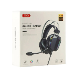 Навушники XO GE-07 ігрові RGB black