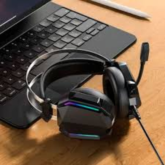 Навушники XO GE-07 ігрові RGB black