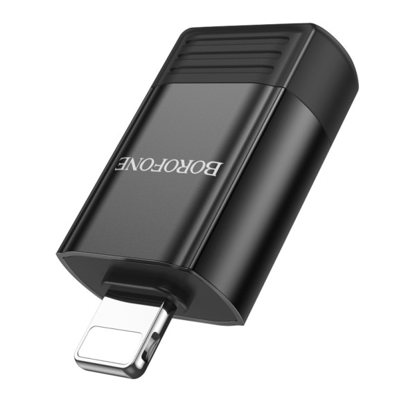 Перехідники OTG Borofone BV18 Lightning male to USB2.0 female