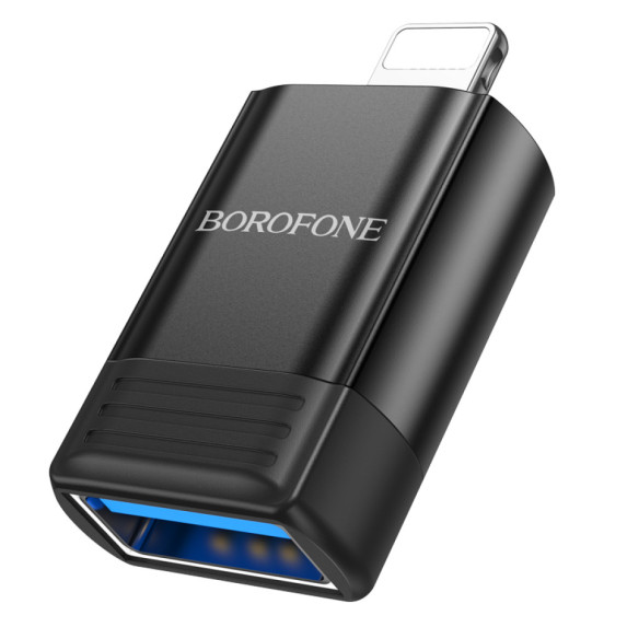 Перехідники OTG Borofone BV18 Lightning male to USB2.0 female