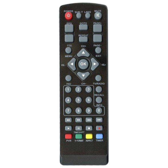 Пульт для тюнера цифрового ефірного телебаченя Т2 GoldStar GS8833HD