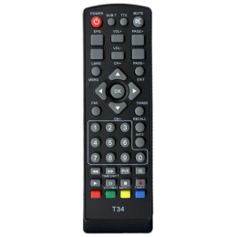 Пульт для тюнера цифрового ефірного телебаченя Т2 World Vision T34