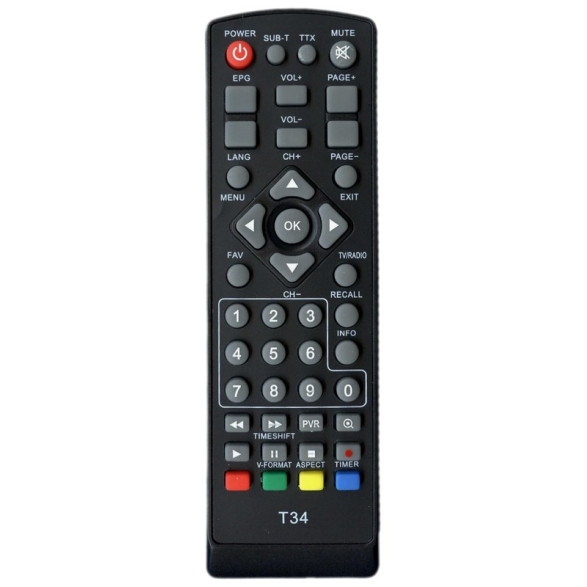 Пульт для тюнера цифрового ефірного телебаченя Т2 World Vision T34