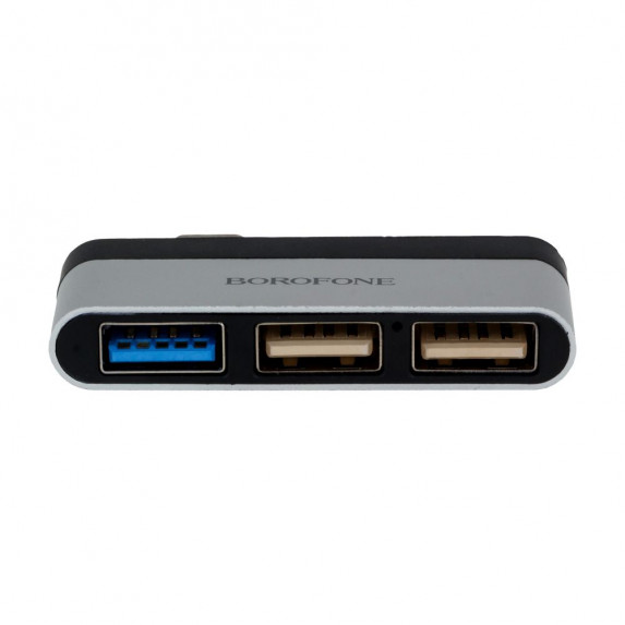 Перехідник Borofone DH1 Type-C to USB 3.0 / 2USB 