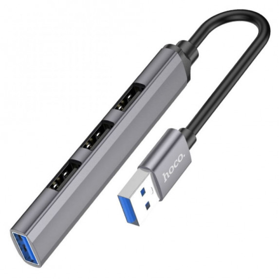 Хаб USB Hoco HB26 4 in 1 adapter(USB to USB3.0+USB2.0*3) 