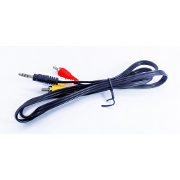 Кабель 3RCA-jack 3.5 mm 1m. довгий джек