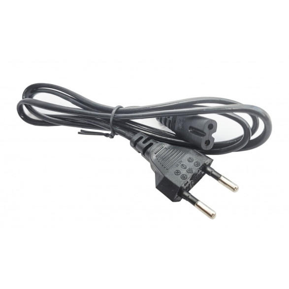 Мережевий шнур 1,2м 2х0,75мм2 прямий