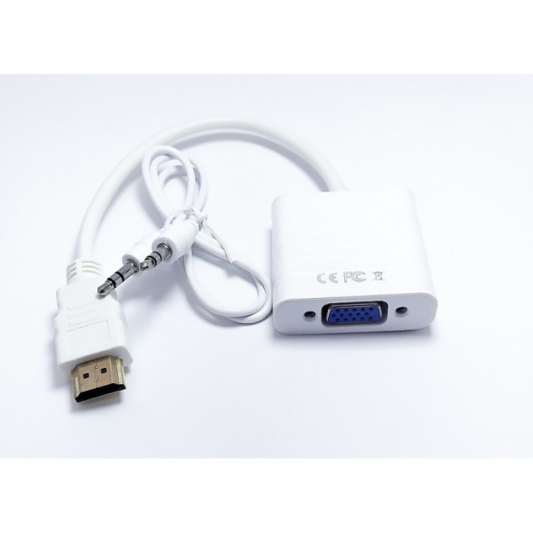 Перехідник HDMI-VGA VGA зі звуком