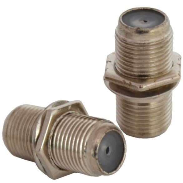 Перехідник (бочка) F гніздо-F гніздо метал