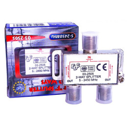 Спліттер для кабелю 2TV Germany з проходом живлення