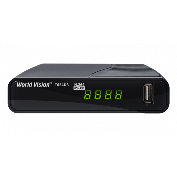 Т2 тюнер World Vision T624D3