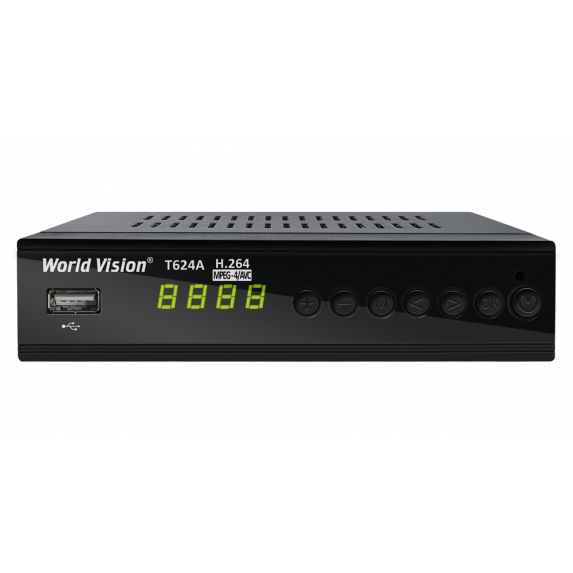 Т2 тюнер World Vision T624A
