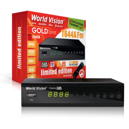 Т2 тюнер World Vision  T644A FM +програмований пульт