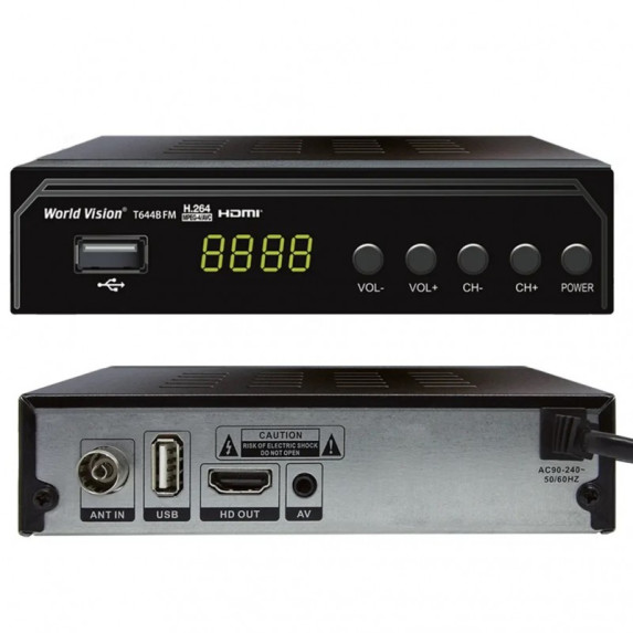 Т2 тюнер World Vision  T644B FM 