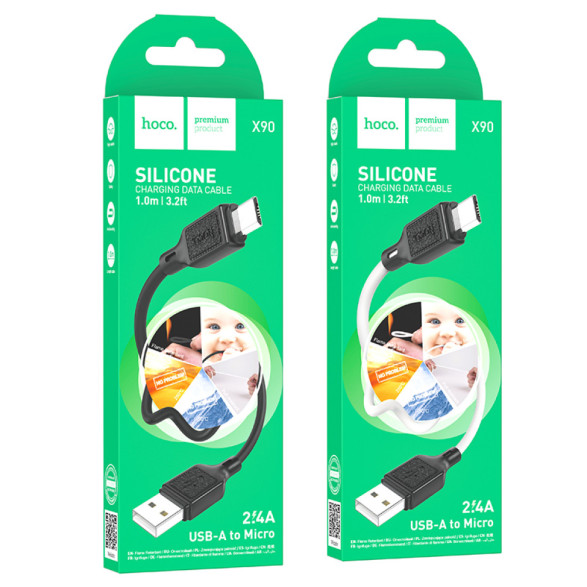Кабель USB Hoco X90 Cool silicone Micro